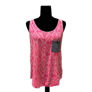 Victoria's Secret VS PINK Aztec Print Tank Top, Large, Pre-owned